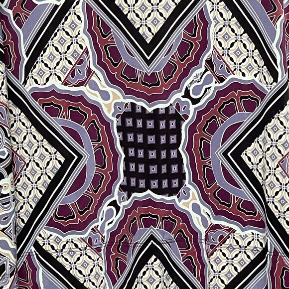 Soma Intimates‎ Top Women Size S Multicolor Geometric Boho Raglan 3/4 Sleeve - Picture 10 of 10